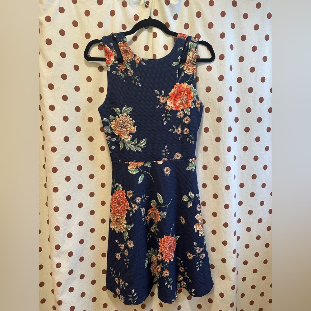 Almost Famous Fit-and-Flare Dress, Size Medium, Gently Used